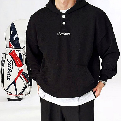 말본 MALBON 투버튼 베이직 후드