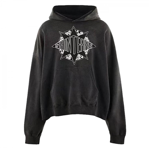 SAINT x DENIMTEARS 세레모니 로고 후디