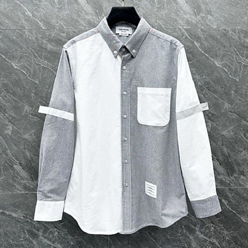 톰브라운 THOM BROWNE 투톤 배색 셔츠