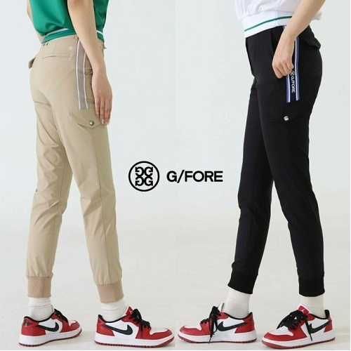 지포어 G/FORE  우먼 로고 테잎 조거 골프팬츠