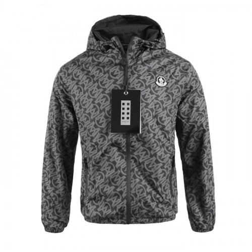 몽클*어 전판 로고 나염 바람막이