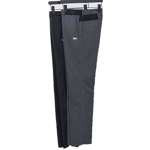 PXG 남성 골프 웨이스트 자수 슬림핏 팬츠