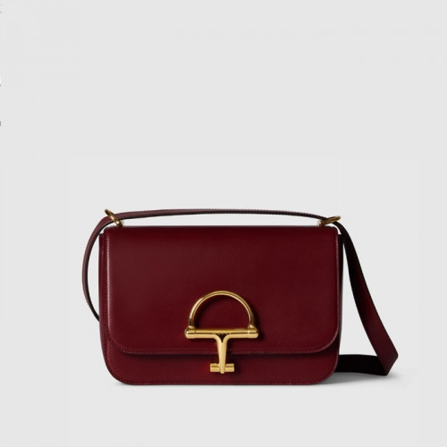 구찌 시에나 스몰 숄더백 - 레드