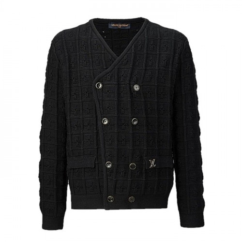 LOUIS VUITTON 더블 브레스티드 니트 자켓