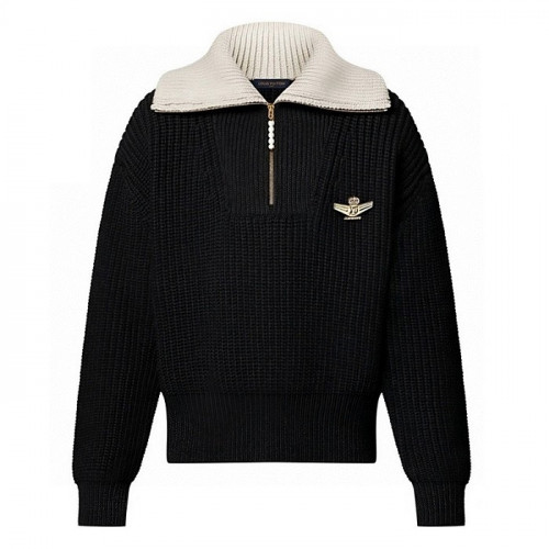 LOUIS VUITTON 청키 울 블렌드 하프 집업