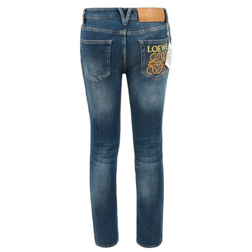 LOEWE 옐로우 아나그램 워싱 슬림 일자진