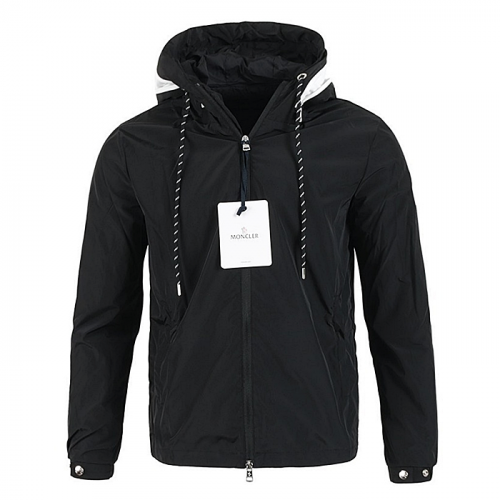 MONCLER 지퍼 로고 후드 바람막이