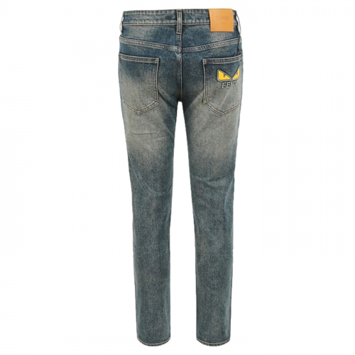 펜디 FENDI 몬스터 로고 중청 슬림 일자진