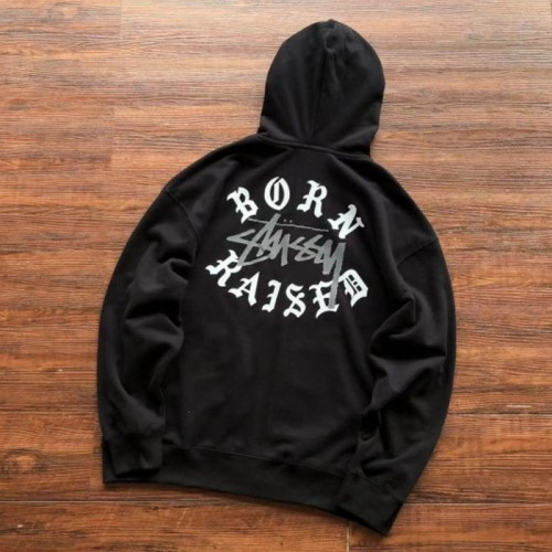 스*시 x 본앤레이즈드 로고 후드 집업 블랙