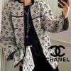 CHANEL 로고패턴 라운드 자켓
