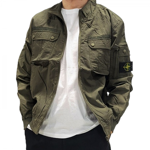 스톤아일*드 STONE ISLAND 헨리넥 항공자켓