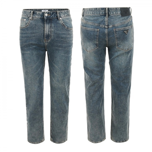 PRADA 베이지틴 미디엄와이드 일자 팬츠