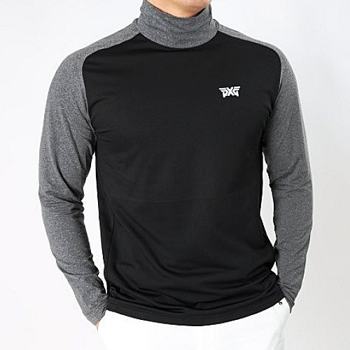 P*G 기모 배색 래글런 이너 폴라티