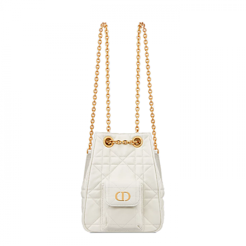 Dior Caro 스몰 멀티캐리 체인 백팩 - 라떼