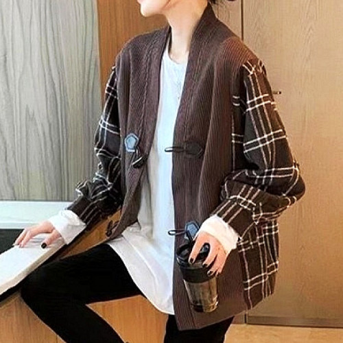 산드로 SANDRO 리멤버 체크 가디건