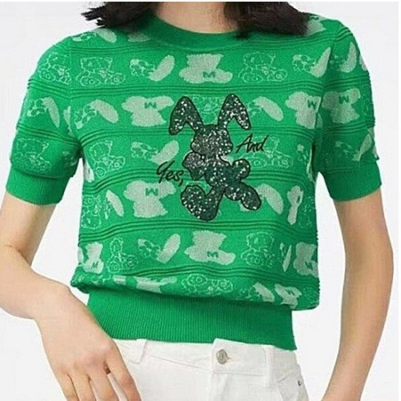 GUCCI 스팽클 레빗 반팔 니트