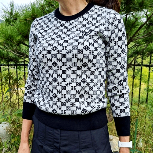 마스터바니 MASTERBUNNY 쟈가드 라운드 니트