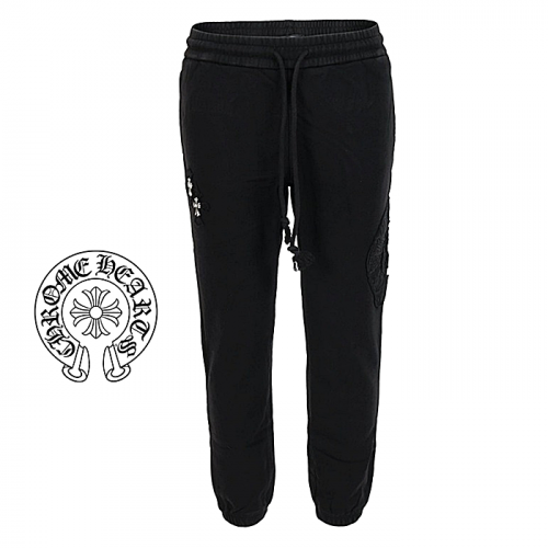 Chrome hearts 스틸 패치 트레이닝 팬츠