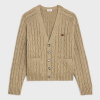 CELINE 트리옹프 로고 케이블 가디건