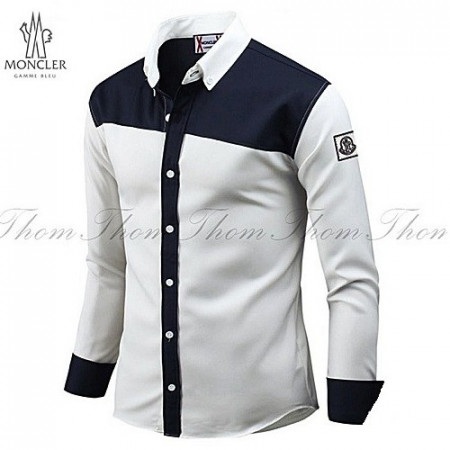 몽클*어 감마블루 사선절개 셔츠