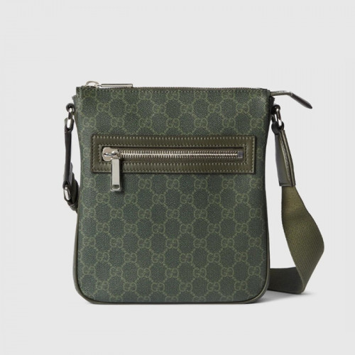 GG 모노그램 스몰 메신저 가방  -  그린