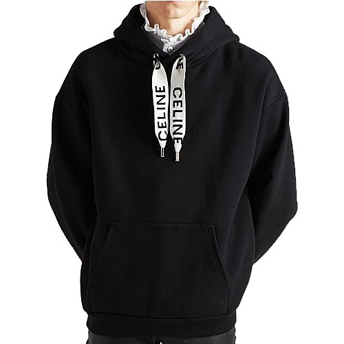 셀린느 CELINE 드로스트링 코튼 플리스 후드