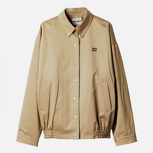 MIUMIU 아이코닉로고 블루종 자켓