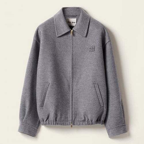 MIUMIUN 더블 아이코닉 울블루종 자켓