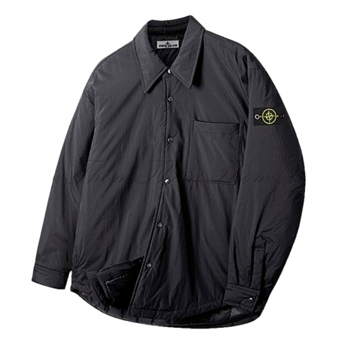 STONE ISLAND 오버핏 셔캣패딩