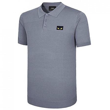 FENDI 로고 반팔 카라 티셔츠