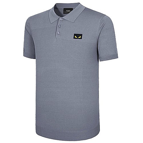 FENDI 로고 반팔 카라 티셔츠