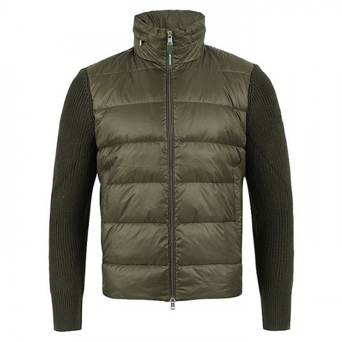 MONCLER 로고 패치 울 덕다운 패딩 자켓