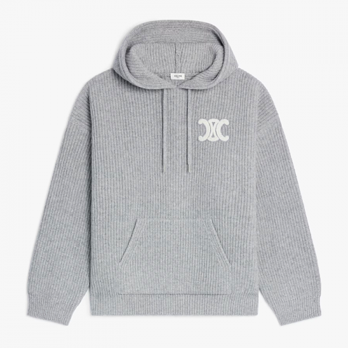 셀린느 CELINE 후드 스웨터-리브드 울