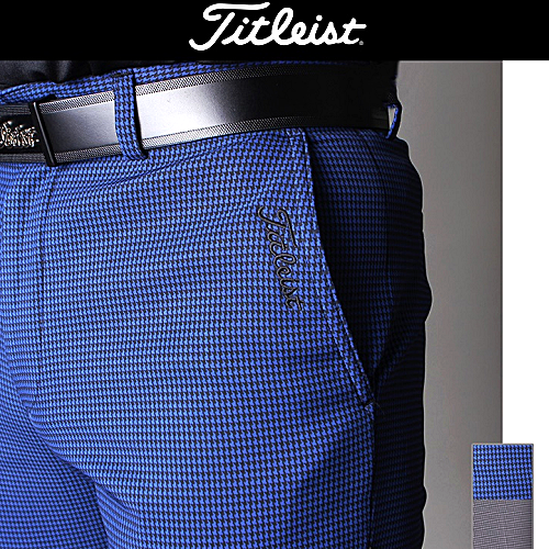 타이틀리*트 하운드체크 기모스판 팬츠