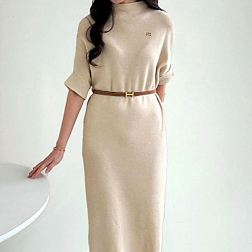 CELINE 반목 니트 원피스