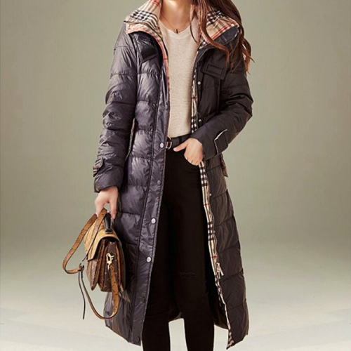 BURBERRY 시그니처 구스 롱패딩