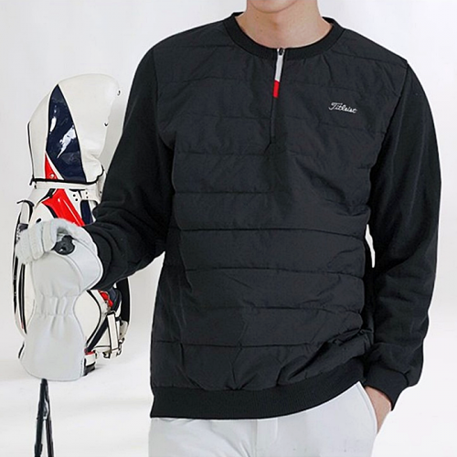 타이틀리*트 TITLEIST 가로퀼팅 라운드 긴팔