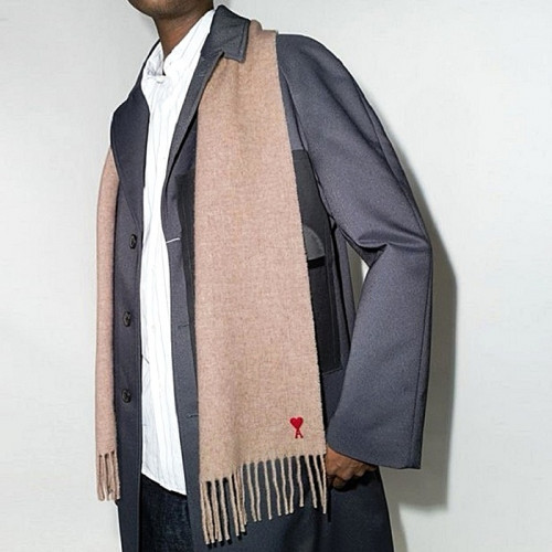 AMI 드 꾀흐 클레식 울 머플러