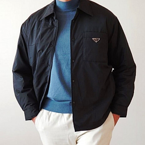 프라다 PRADA 패딩셔츠