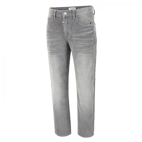 THOM BROWNE 워싱 코듀로이 슬림일자 팬츠