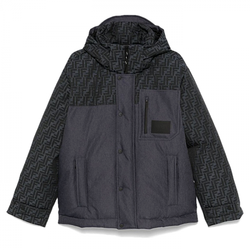 FENDI FF 자카드 테크 구스다운 패딩 재킷