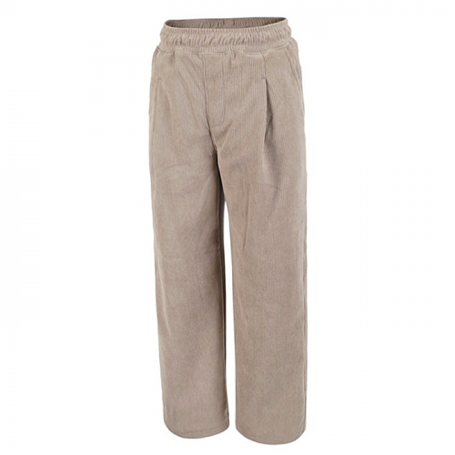 PRADA 융본딩 코듀로이 와이드 핀턱 팬츠