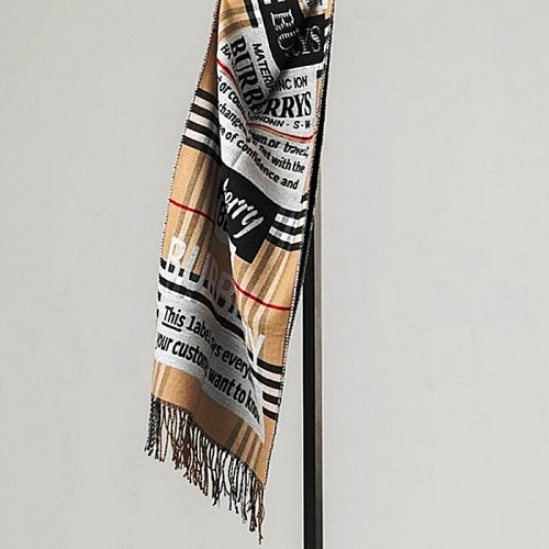 BURBERRY 클래식 체크 네임 울 머플러