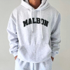 말본 MALBON 레터링 기모 헤비후드