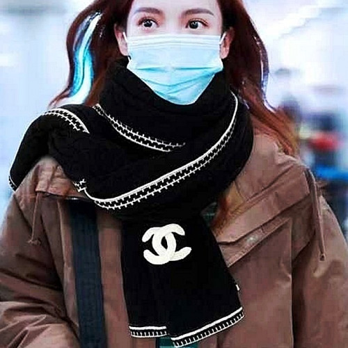샤넬 CHANEL 캐시미어 CC로고 머플러