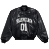 BALENCIAGA 바스켓볼 레더 보머자켓