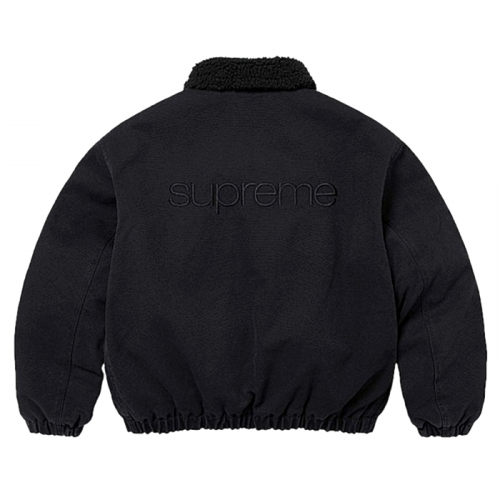 슈프림 SUPREME 시어링 봄버 데님 자켓 - 블랙