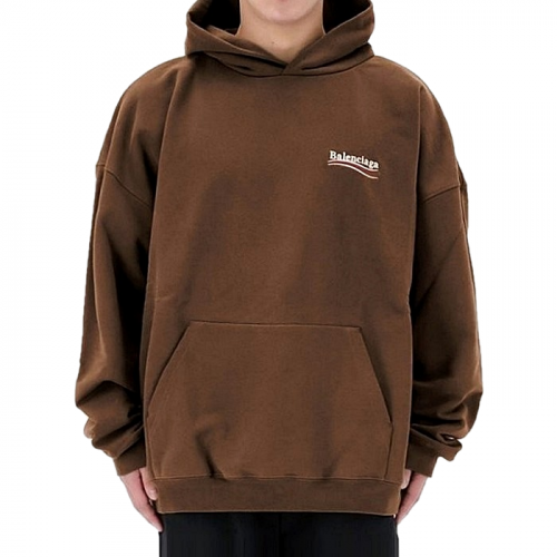 BALENCIAGA 폴리티컬 캠페인 로고 자수 후드