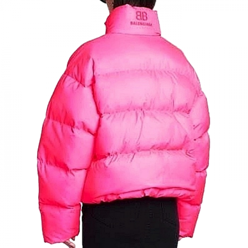 발렌시*가 BALENCIAGA 다운 푸퍼 자켓 - 로즈핑크