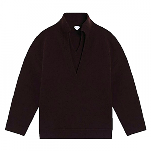 BOTTEGA VENETA 컴팩트 레이어 울 스웨터